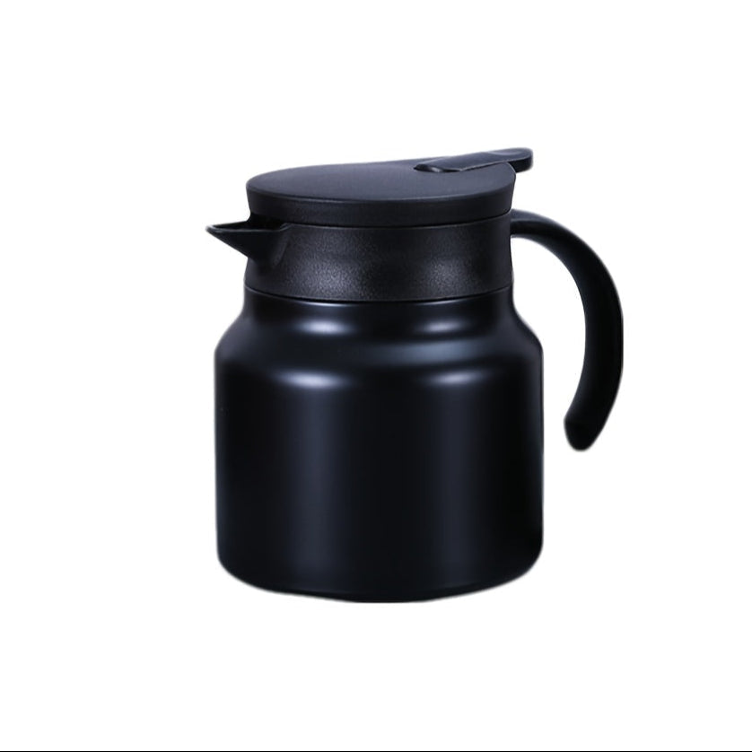 Kitchen4you | Theepot met Filter RVS Zwart 6u Warmtebehoud