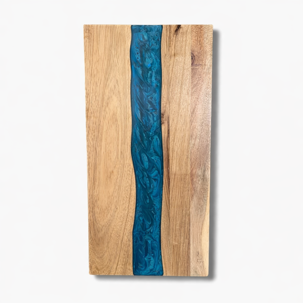 Houten Snijplank met Epoxy Inzet | Handgemaakt Design