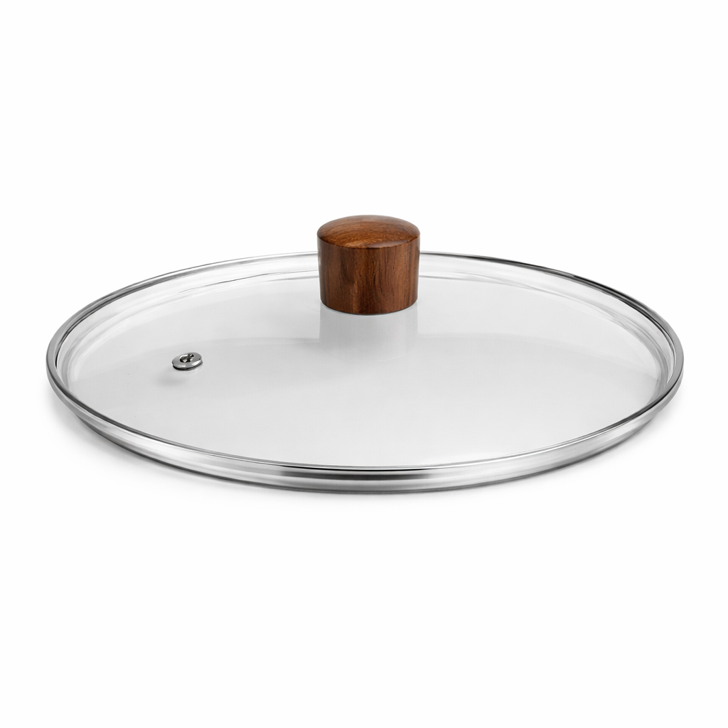 Kitchen4you | Wadjan Wokpan Smeedijzer met Houten Deksel