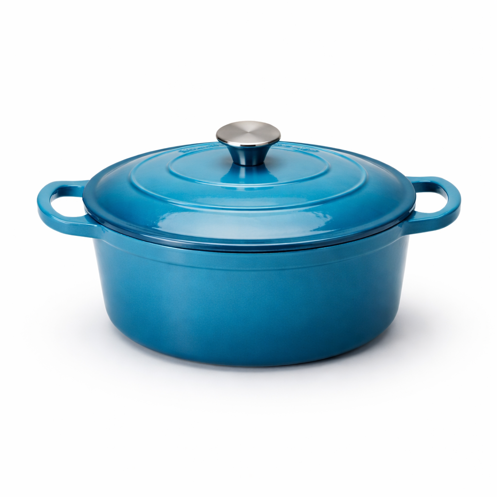 Gietijzeren Ovale Braadpan Set van 2  Inductiegeschikt