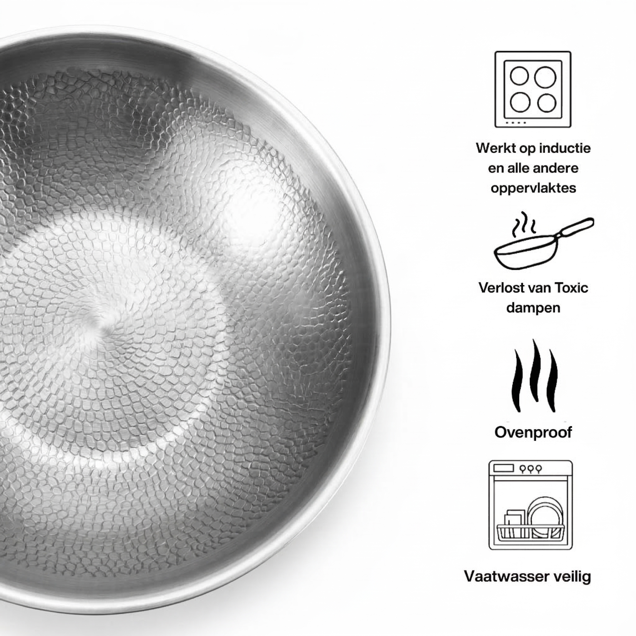 Wokpan Titanium | Inductie & Gas | Vaatwasser | Kitchen4You