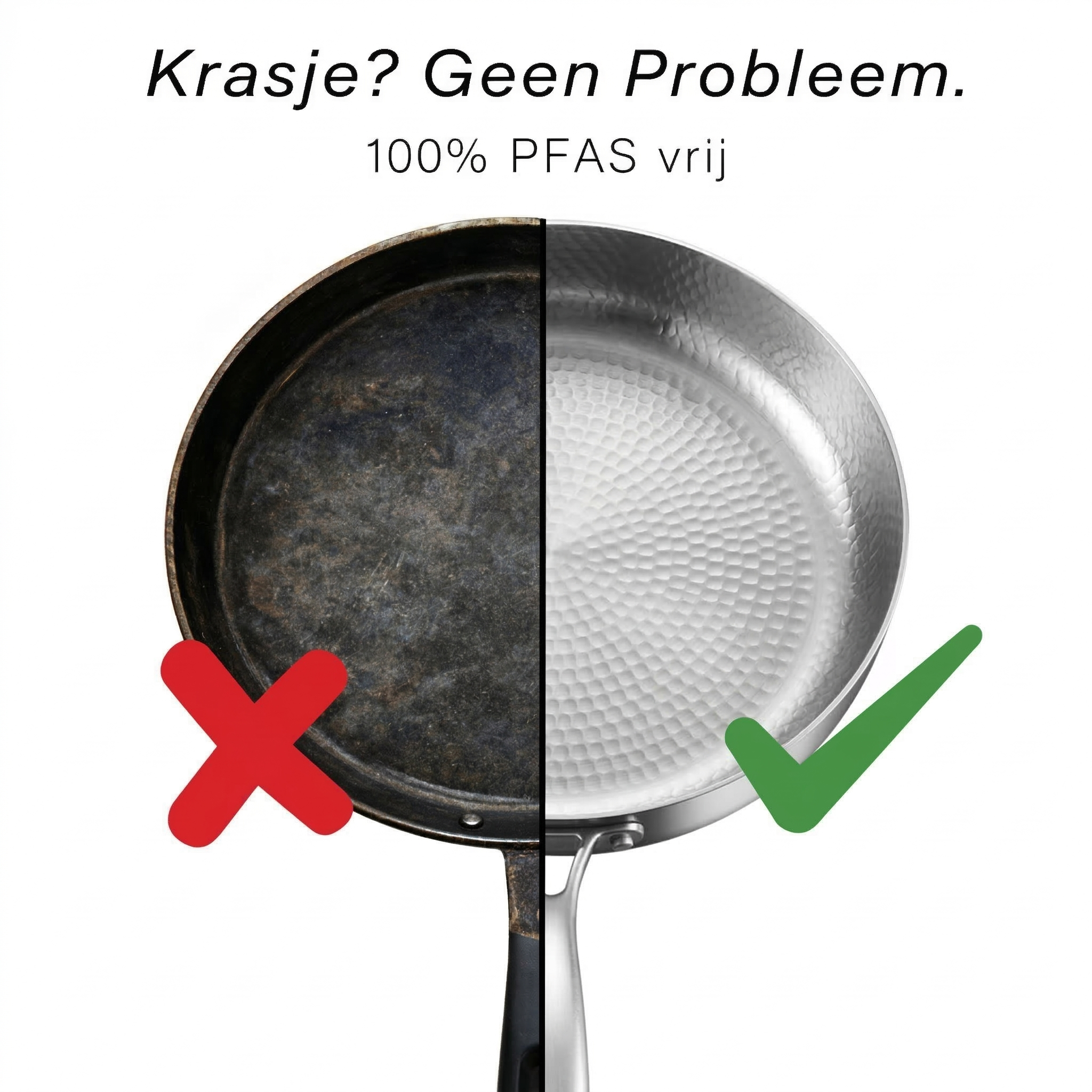 Koekenpan Roestvrij Staal 28 cm | Kitchen4You