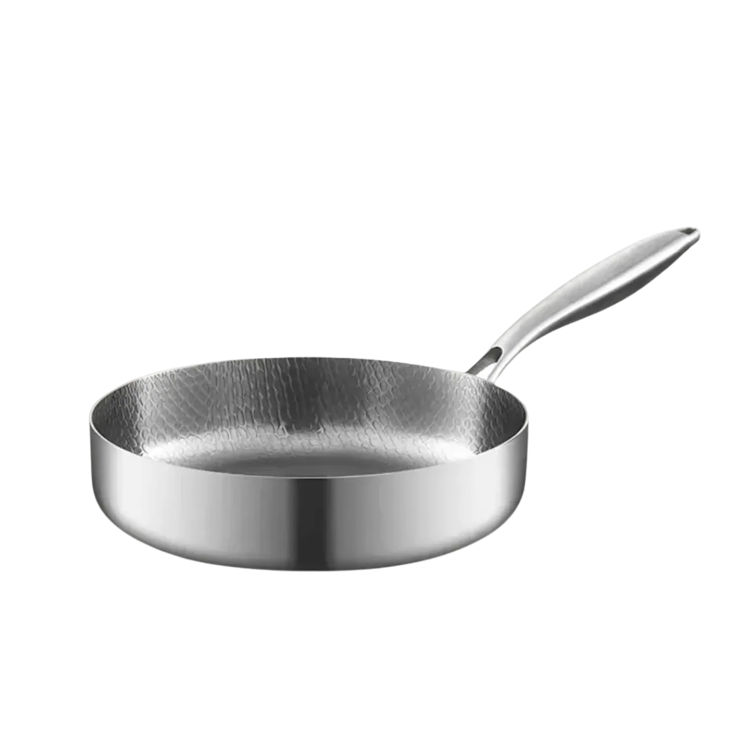 Koekenpan Roestvrij Staal | Geschikt voor Alle Warmtebronnen | Diameter 28 cm | Kitchen4You