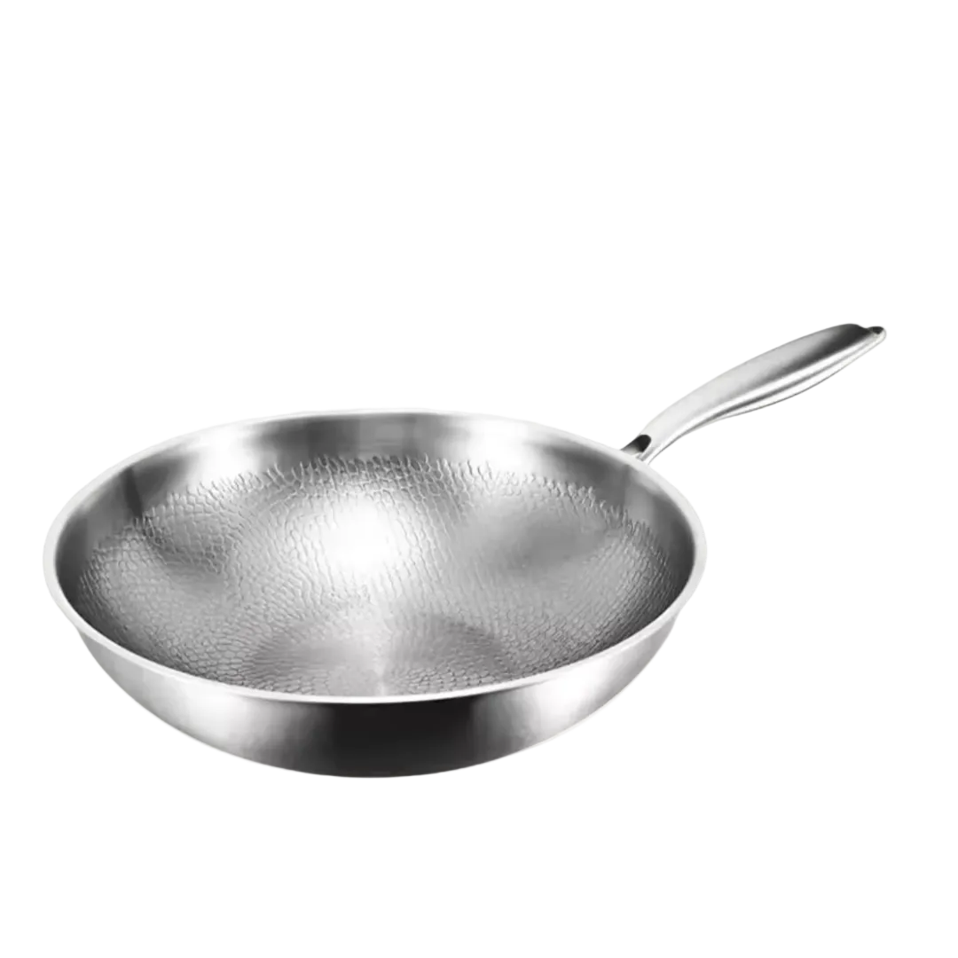 Wokpan Titanium Platte Bodem | Vaatwasserbestendig | Geschikt voor Inductie en Gas | Ergonomische Koelgreep | Kitchen4You